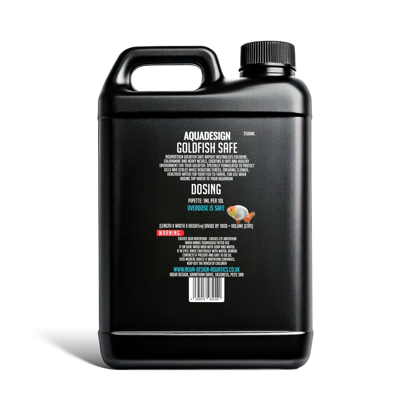 Aqua Design Goldfish Safe 2500ml Aquarium Water Conditioner