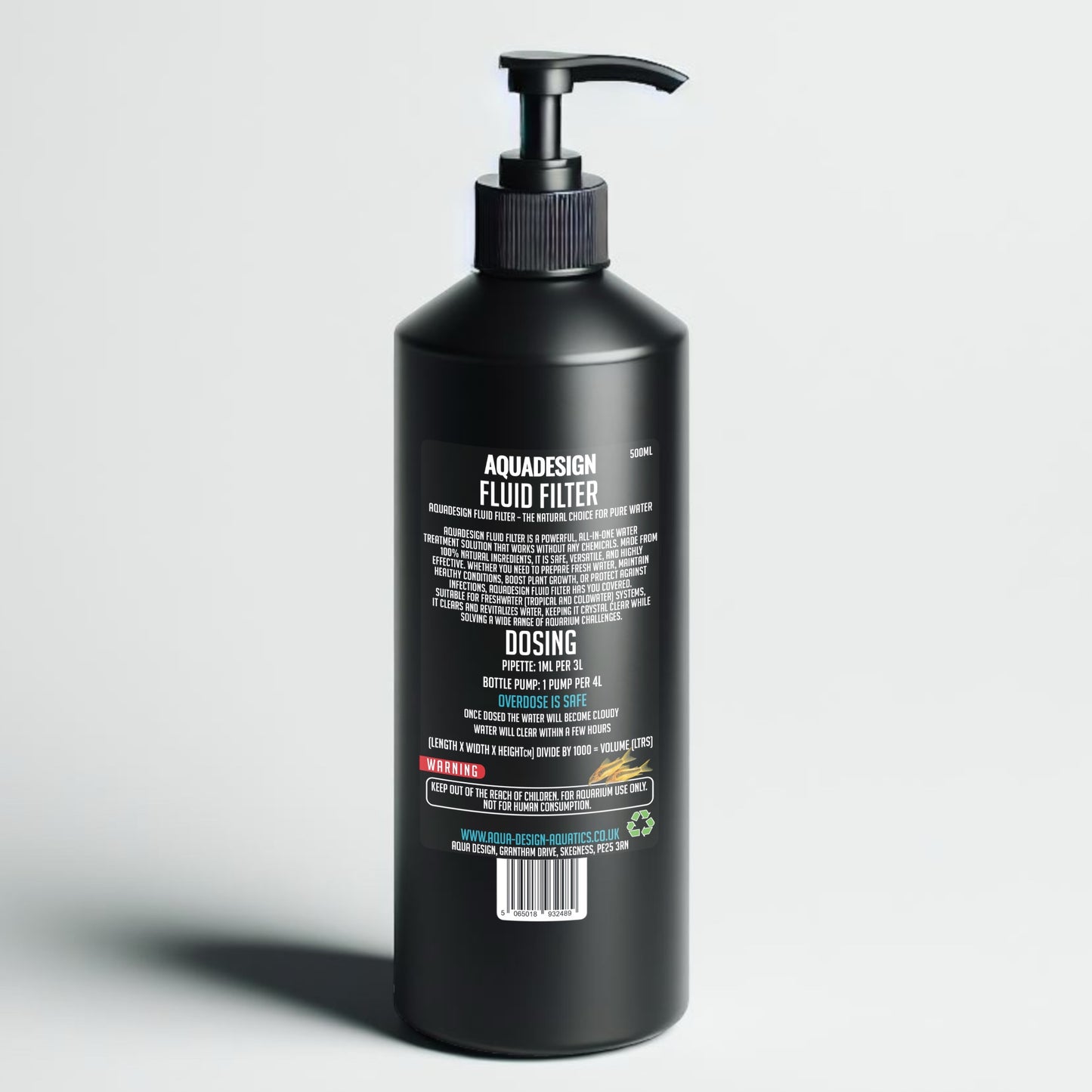 Aqua Design Fluid Filter Medium Water Conditioner 500ml