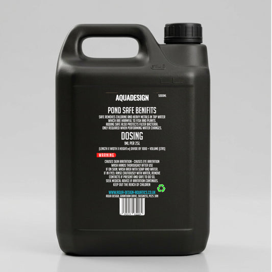 Aqua Design POND SAFE Tap Safe Water Conditioner 5000ml (Treats 125,000L)