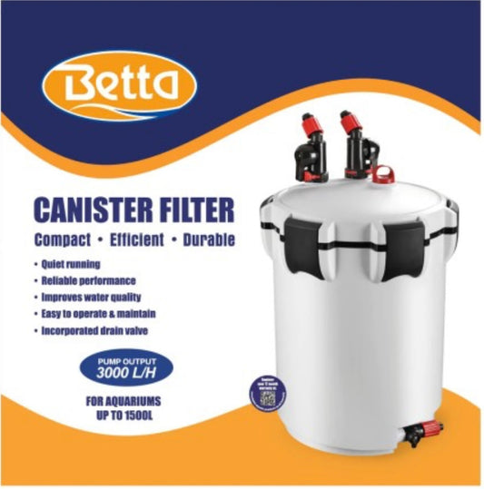 Betta X-30 Aquarium External Canister Filter 3000L/H