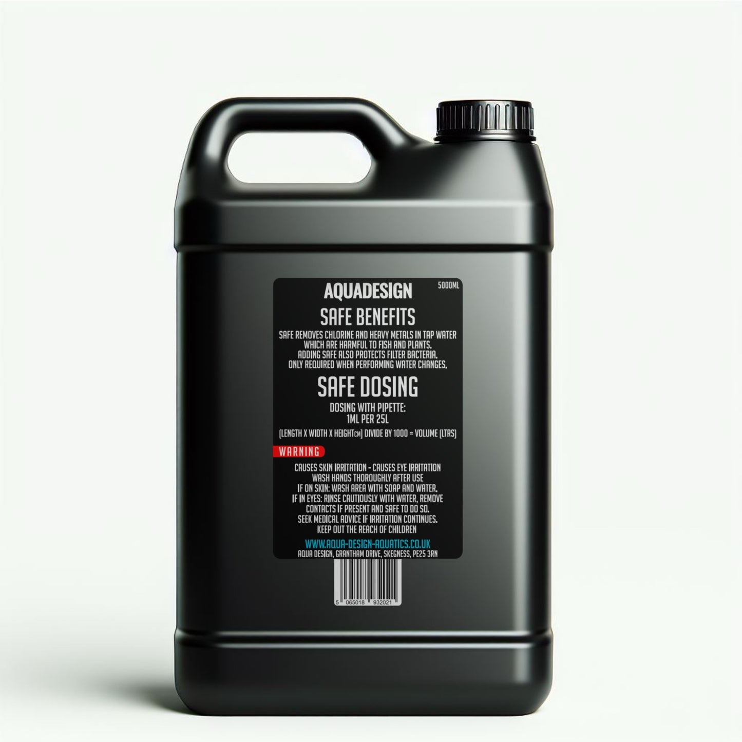 Aqua Design SAFE Tap Safe Water Conditioner 5000ml (Treats 125,000L)