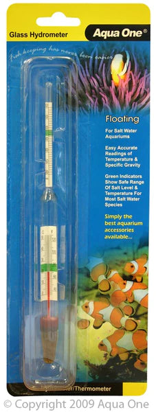 AquaOne Marine Glass Hydrometer