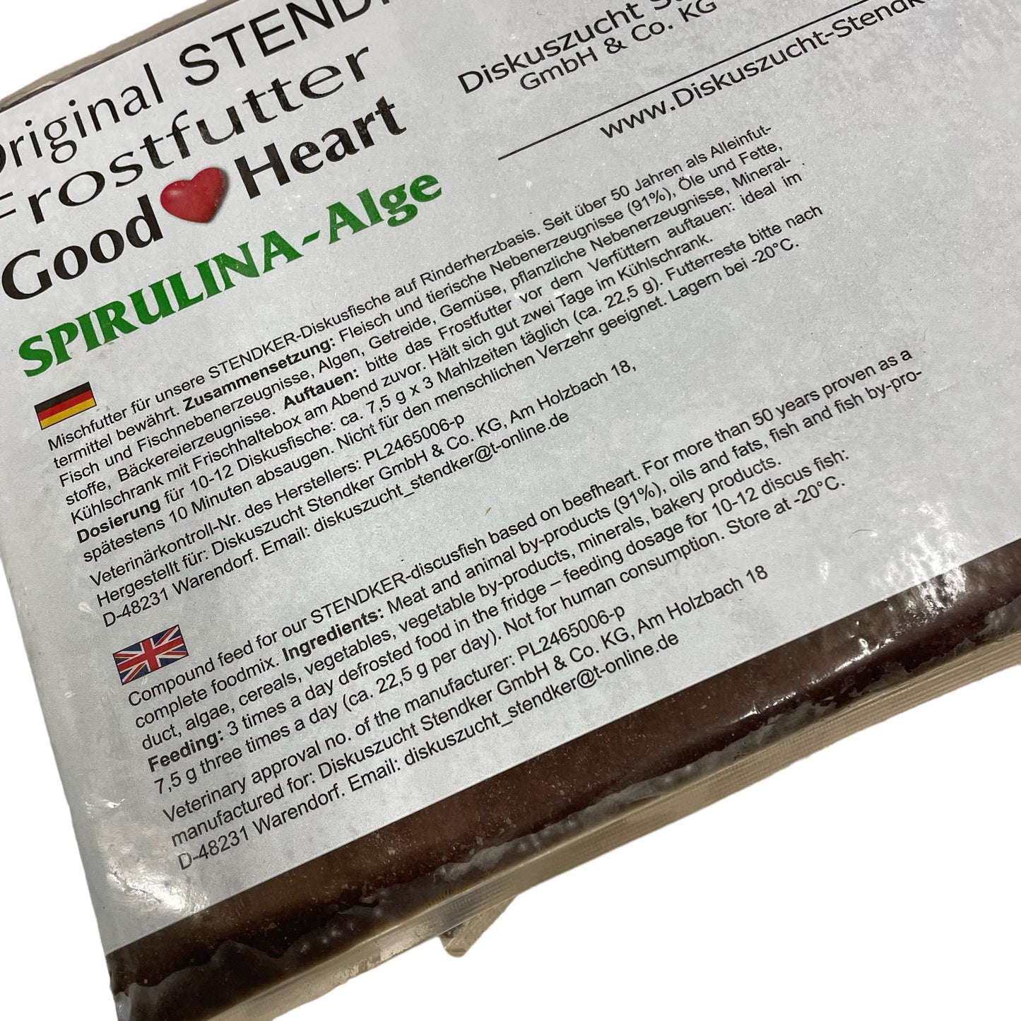 Stendker Goodheart SPIRULINA Beefheart Frozen 500g