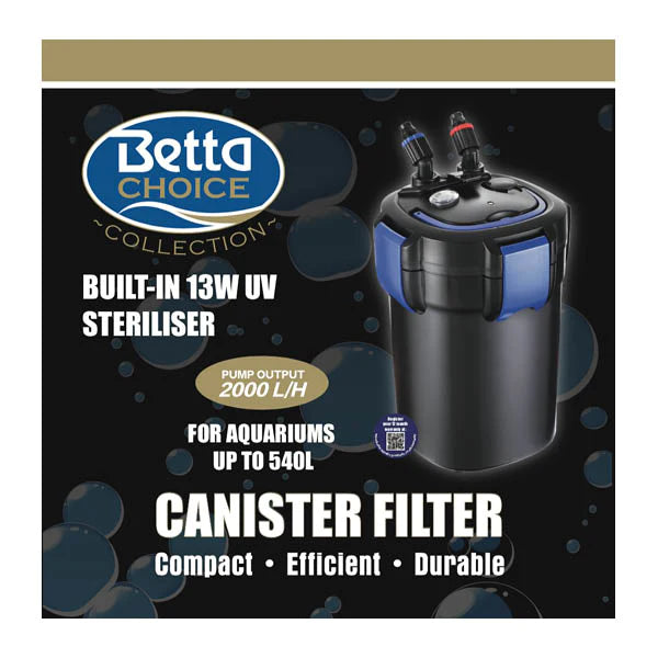 Betta Choice 2000lph UV External Filter