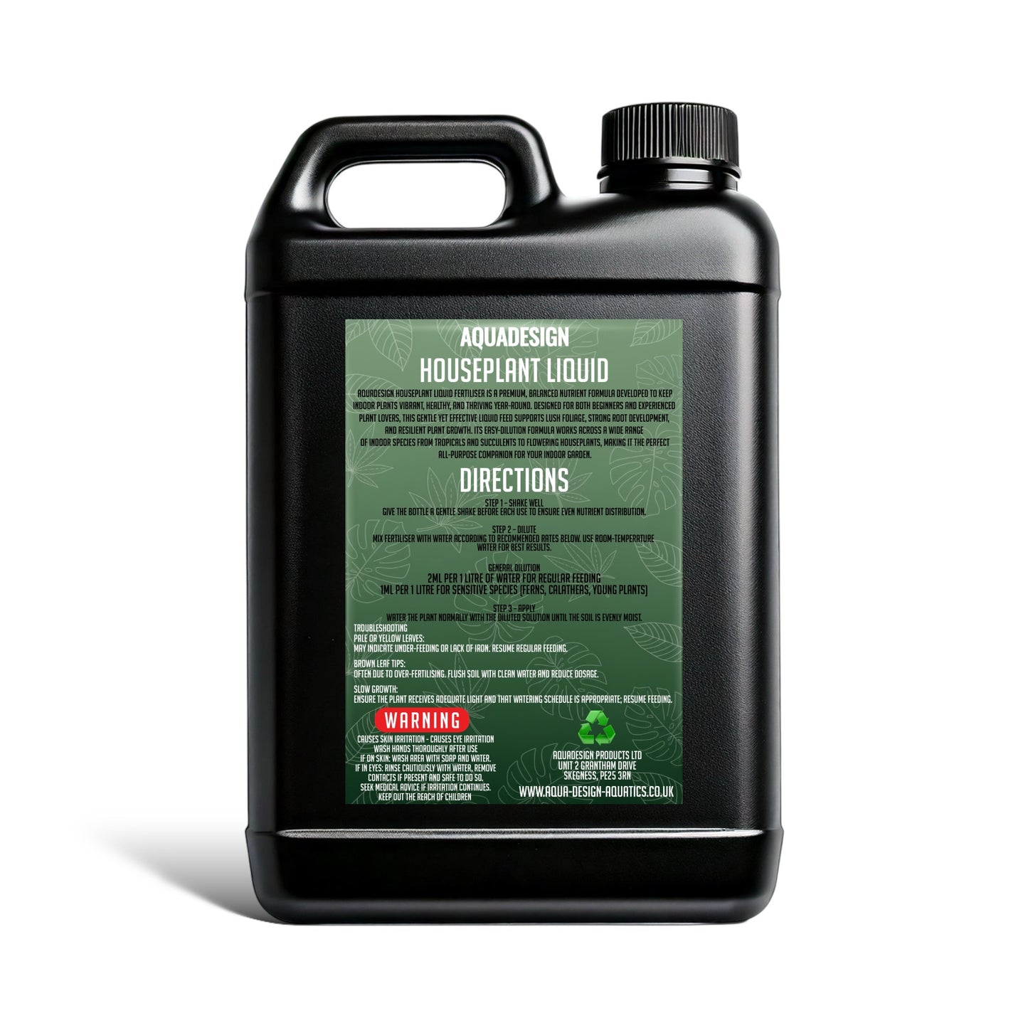 Aqua Design Houseplant Complete Liquid Fertiliser 2500ml