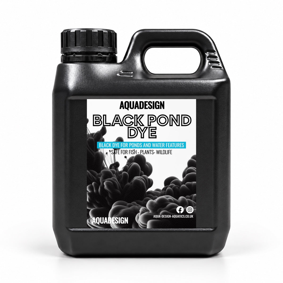 Aqua Design BLACK POND DYE 1000ml Treats 5000 Litres