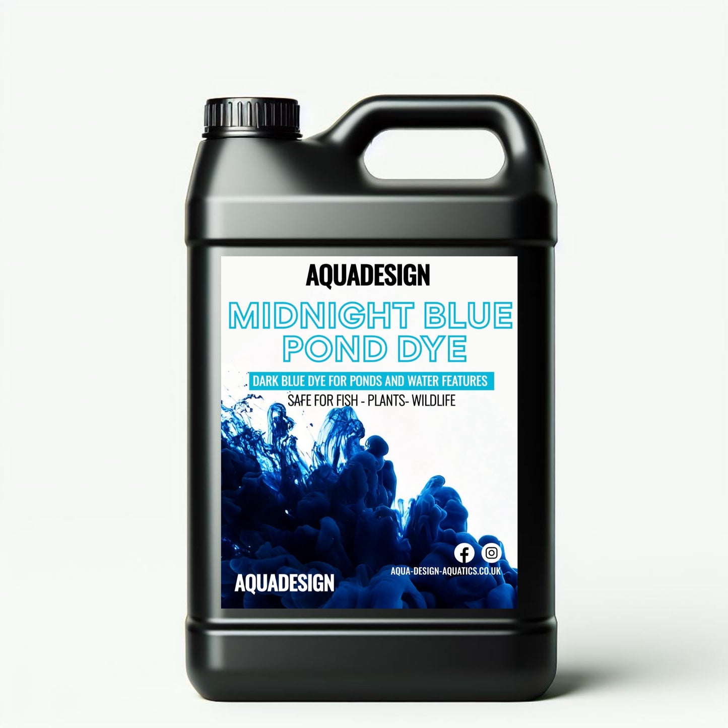 Aqua Design MIDNIGHT BLUE POND DYE 5000ml Treats 25,000 Litres