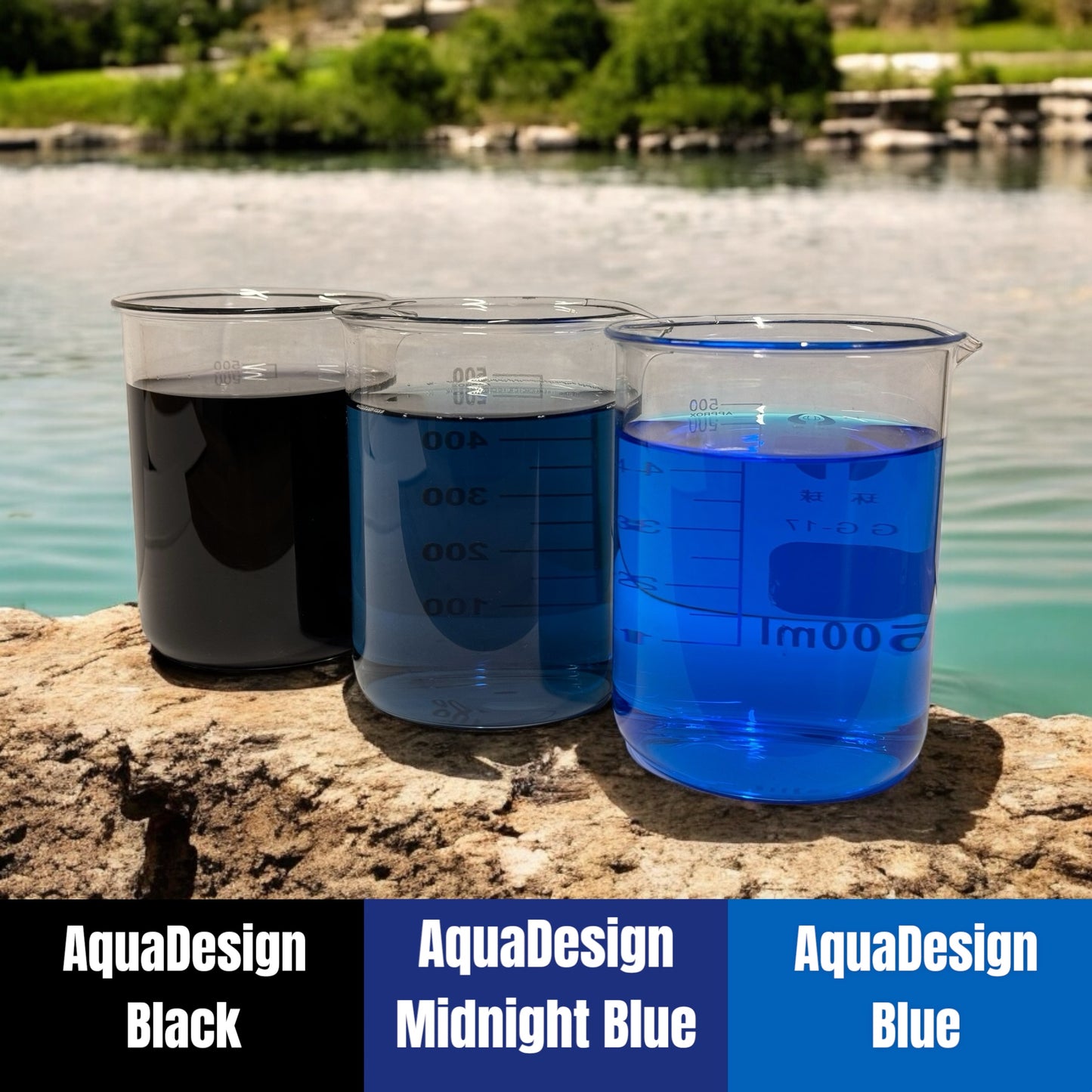 Aqua Design MIDNIGHT BLUE POND DYE 5000ml Treats 25,000 Litres