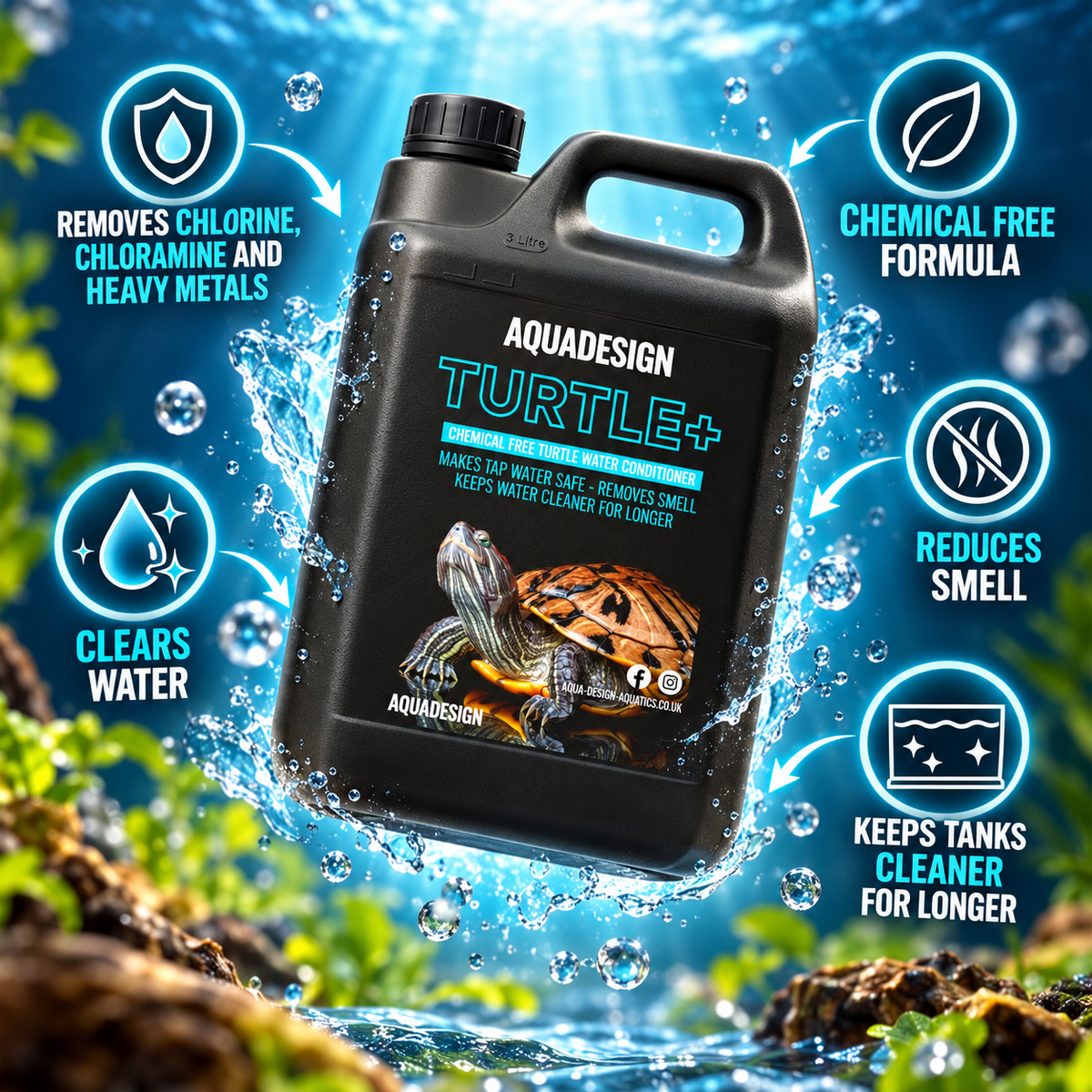 Aqua Design TURTLE+ Water Conditioner 5000ml