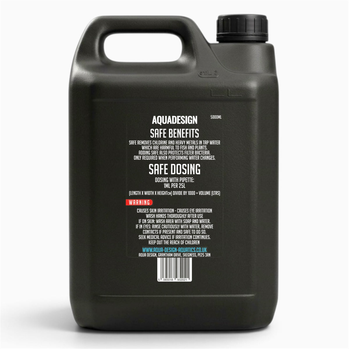 Aqua Design SAFE Tap Safe Water Conditioner 5000ml (Treats 125,000L)