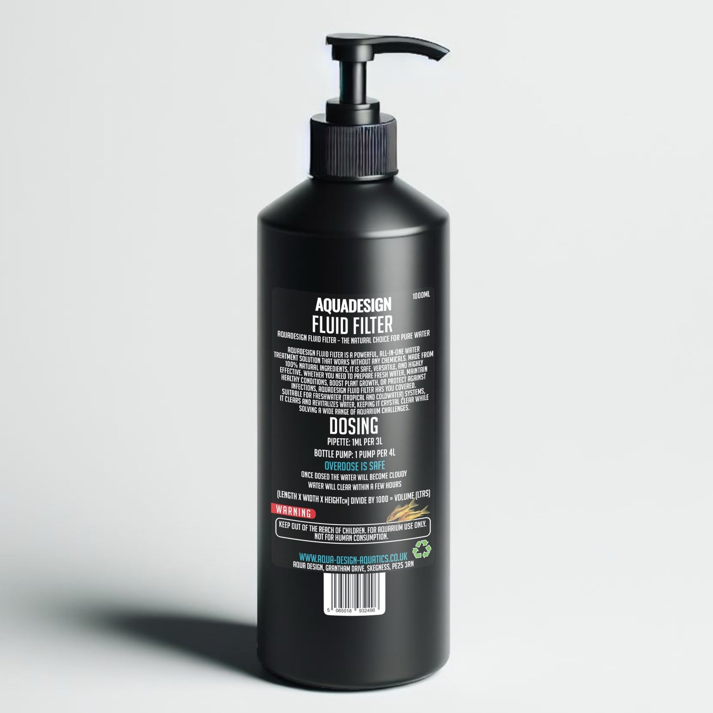 Aqua Design Fluid Filter Medium Water Conditioner 1000ml