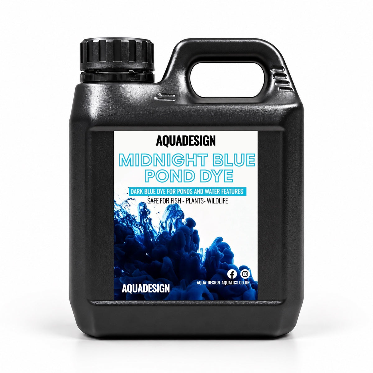Aqua Design MIDNIGHT BLUE POND DYE 1000ml Treats 5000 Litres
