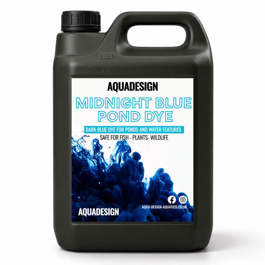 Aqua Design MIDNIGHT BLUE POND DYE 5000ml Treats 25,000 Litres
