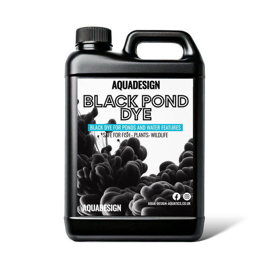 Aqua Design BLACK POND DYE 2500ml Treats 12,500 Litres