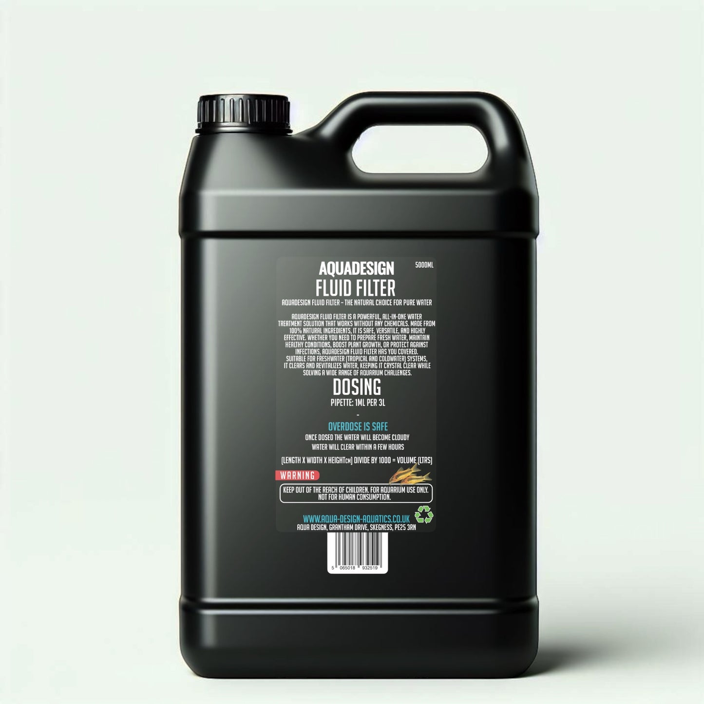 Aqua Design Fluid Filter Medium Water Conditioner 5000ml
