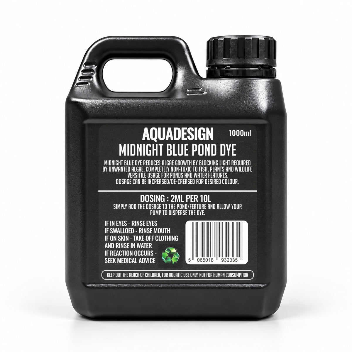 Aqua Design MIDNIGHT BLUE POND DYE 1000ml Treats 5000 Litres