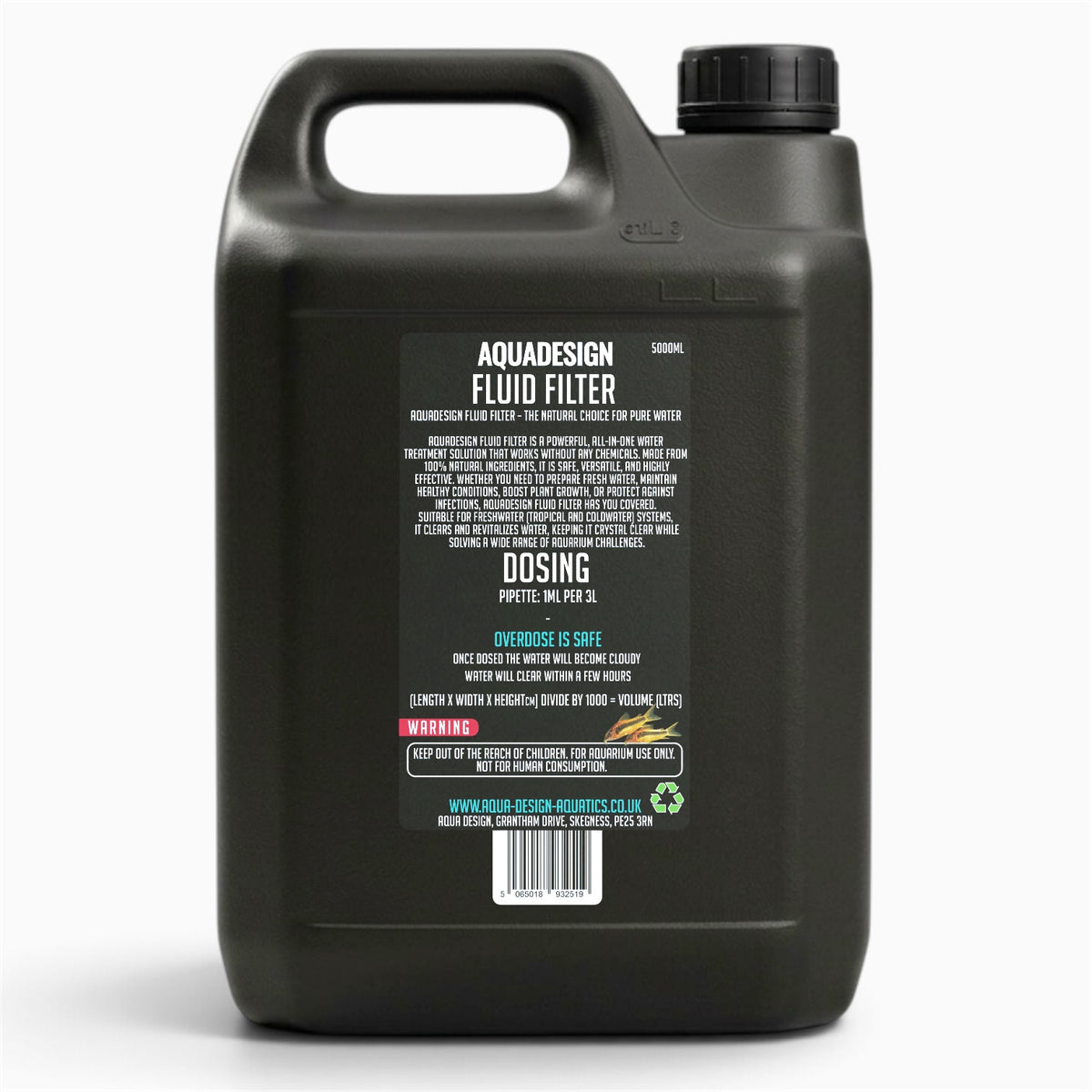Aqua Design Fluid Filter Medium Water Conditioner 5000ml