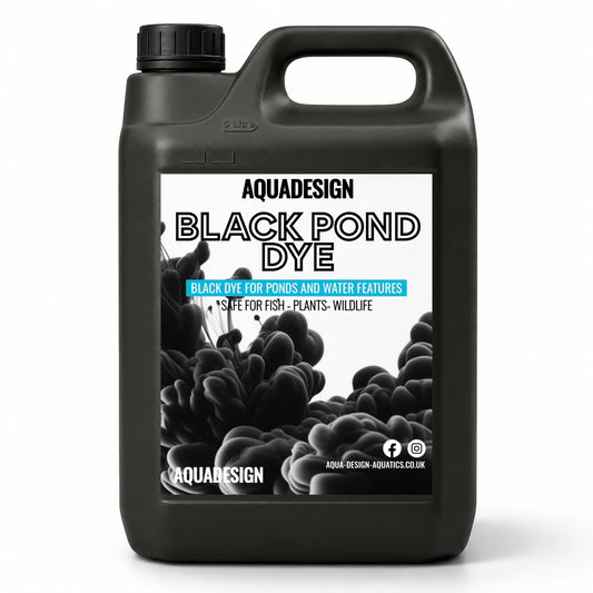 Aqua Design BLACK POND DYE 5000ml Treats 25,000 Litres