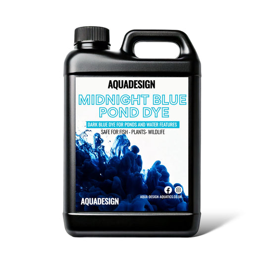 Aqua Design MIDNIGHT BLUE POND DYE 2500ml Treats 12,500 Litres