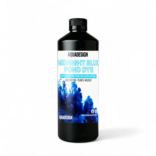 Aqua Design MIDNIGHT BLUE POND DYE 500ml Treats 2500 Litres