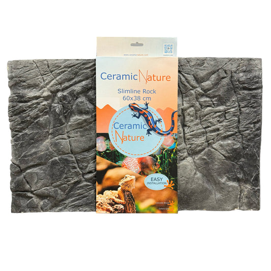Ceramic Nature Slim Rock 3D Background Oxford Grey 60CM X 38CM
