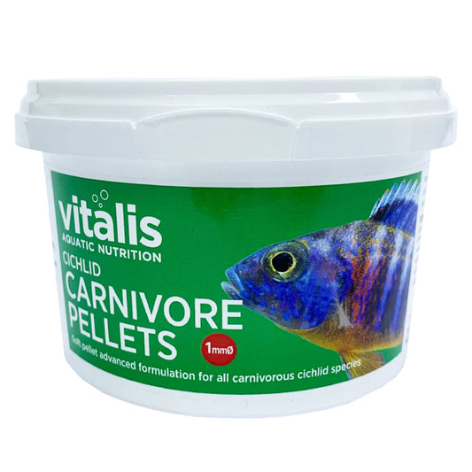 Vitalis Cichlid Carnivore Pellets 1mm 140G