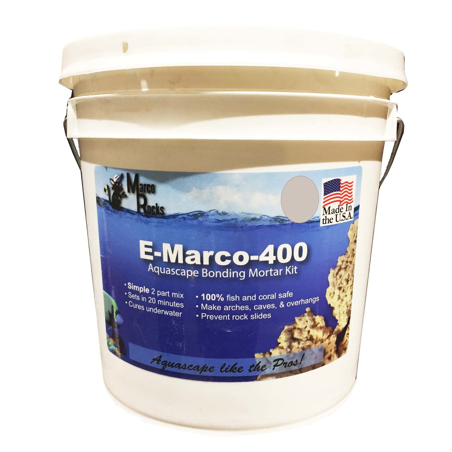 Emarco 400 Grey Reef Cement Putty 5LB Bucket