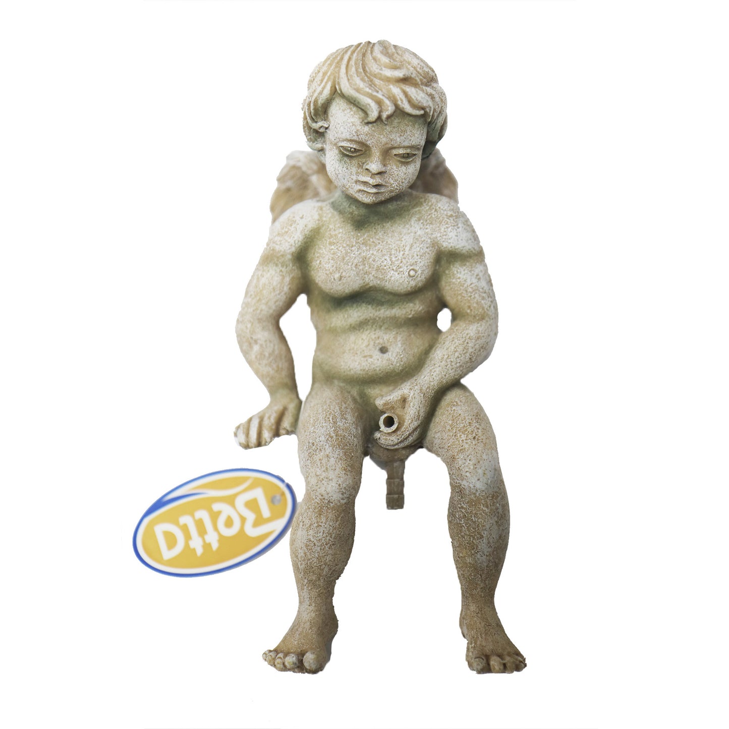 Betta Funny Resting Naughty Cherub Aquarium Ornament